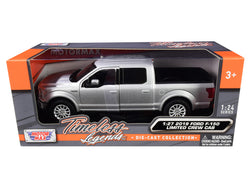 2019 Ford F-150 Limited Crew Cab Pickup Truck Silver Metallic 1/27 Diecast Model by Motormax
