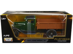 1931 Ford Model AA Pickup Truck Dark Green and Black "Platinum Collection" Series 1/24 Diecast Model by Motormax