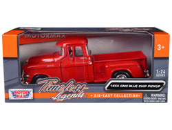 1955 GMC Blue Chip Pickup Truck Red "Timeless Legends" Series 1/24 Diecast Model by Motormax