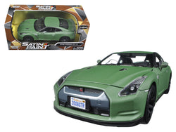 2008 Nissan GT-R R35 Matte Green 1/24 Diecast Model Car by Motormax