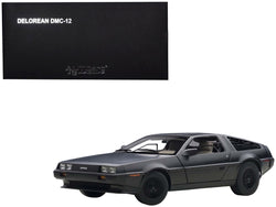 DeLorean DMC 12 Matte Black 1/18 Diecast Model Car by AUTOart
