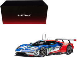 Ford GT #67 Harry Tincknell - Andy Priaulx - Pipo Derani "Ford Chip Ganassi Team UK" 24 Hours Le Mans (2017) 1/18 Model Car by AUTOart