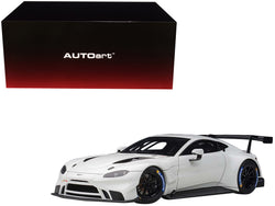 2018 Aston Martin Vantage GTE Le Mans PRO White with Carbon Accents 1/18 Model Car by AUTOart