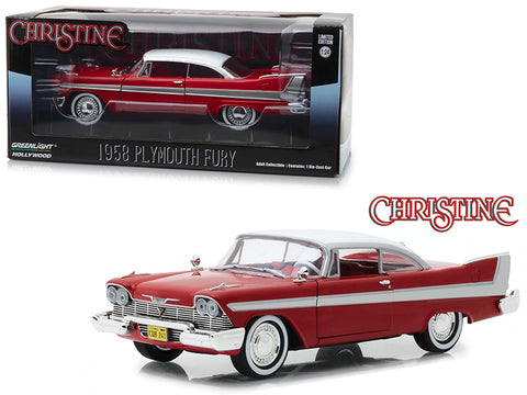 1958 Plymouth Fury Red "Christine" (1983) Movie 1/24 Diecast Model Car by Greenlight