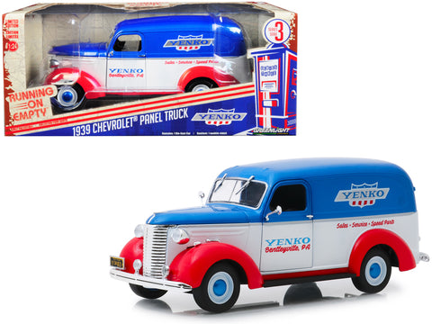 1939 Chevrolet Panel Truck "Yenko Sales and Service" "Running on Empty" Series #3 1/24 Diecast Model by Greenlight