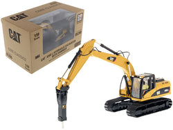 CAT Caterpillar 330D L Hydraulic Excavator with Hammer Core Classics Series with Operator 1/50 Diecast Model by Diecast Masters