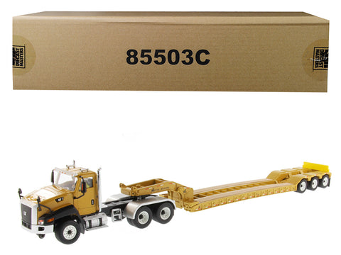 CAT Caterpillar CT660 Day Cab with XL 120 Low-Profile HDG Lowboy Trailer and Operator Core Classics Series 1/50 Diecast Model by Diecast Masters