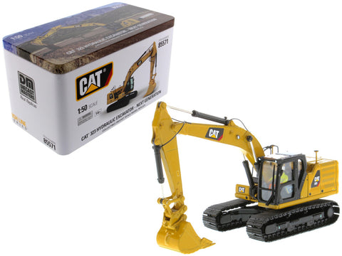 CAT Caterpillar 323 Hydraulic Excavator with Operator Next Generation Design High Line Series 1/50 Diecast Model by Diecast Masters