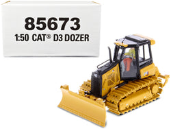 CAT Caterpillar D3 Track Type Dozer with Operator High Line Series 1/50 Diecast Model by Diecast Masters