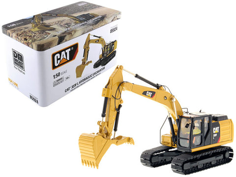 CAT Caterpillar 323F L Hydraulic Excavator with Thumb and Operator High Line Series 1/50 Diecast Model by Diecast Masters