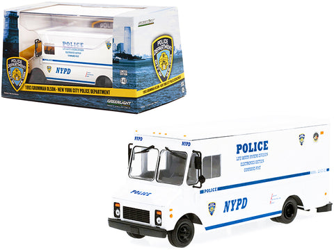 1993 Grumman Olson Van White "Life Safety Systems Division" "New York City Police Department - NYPD" 1/43 Diecast Model by Greenlight