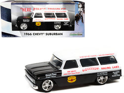 1966 Chevrolet Suburban Black and White "Don Garlits' Speed Shop Tampa, Florida" Giovannoni Racing Cams 1/43 Diecast Model Car by Greenlight