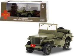 1942 Willys MB Army Green "Army Brigadier General" "MASH" (1972-1983) TV Series 1/43 Diecast Model by Greenlight