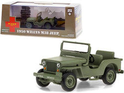 1950 Willys M38 Jeep Army Green "MASH" (1972-1983) TV Series 1/43 Diecast Model by Greenlight
