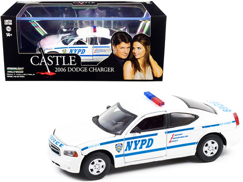 2006 Dodge Charger White "New York City Police Department - (NYPD)" "Castle" (2009-2016) TV Series 1/43 Diecast Model Car by Greenlight