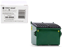 Refuse Trash Bin Green 1/34 Diecast Model by First Gear
