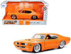 1969 Pontiac GTO Judge Pro Stock Orange 1/24 Diecast Model Car by Jada