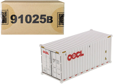 20' Dry Goods Sea Container "OOCL" White "Transport Series" 1/50 Model by Diecast Masters