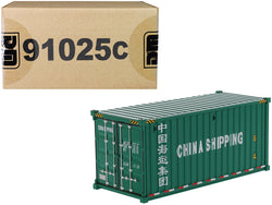 20' Dry Goods Sea Container "China Shipping" Green "Transport Series" 1/50 Model by Diecast Masters