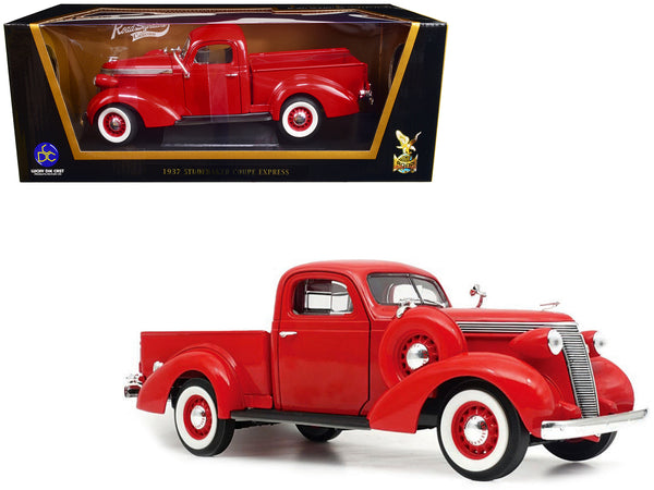 1937 Studebaker Coupe Express Pickup Truck Red 1/18 Diecast Model by Road Signature