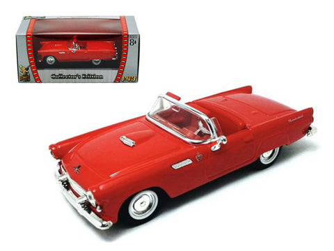 1955 Ford Thunderbird Convertible Red 1/43 Diecast Model Car by Road Signature