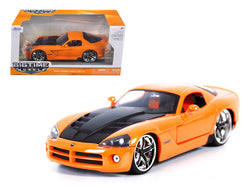 2008 Dodge Viper SRT10 Orange 1/24 Diecast Model Car by Jada