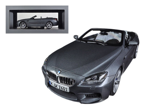 BMW M6 F12M Convertible Space Grey 1/18 Diecast Model Car by Paragon
