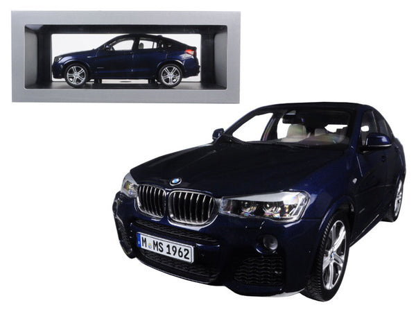 BMW X4 F26 Imperial Blue 1/18 Diecast Model Car by Paragon – Main