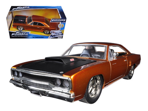 Dom's 1970 Plymouth Road Runner Copper "Fast & Furious 7" Movie 1/24 Diecast Model Car by Jada
