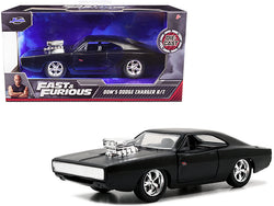 Dom's Dodge Charger R/T Matte Black "Fast & Furious" Movie 1/32 Diecast Model Car by Jada