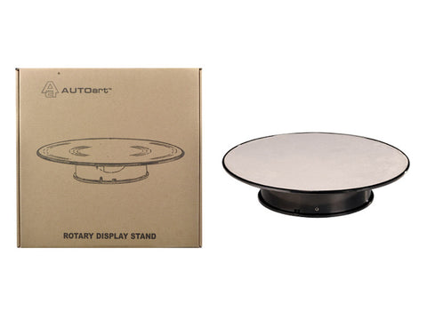 Rotary Display Stand 10" For 1/18 Diecast Models With Silver Top by Autoart