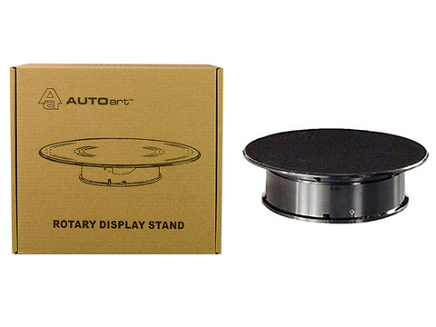 Rotary Turntable Display Stand 8" Black for Diecast Models by AUTOart