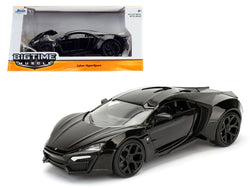 Lykan Hypersport Glossy Black 1/24 Diecast Model Car by Jada