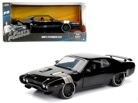 Dom's Plymouth GTX Fast & Furious F8 "The Fate of the Furious" Movie 1/24 Diecast Model Car  by Jada