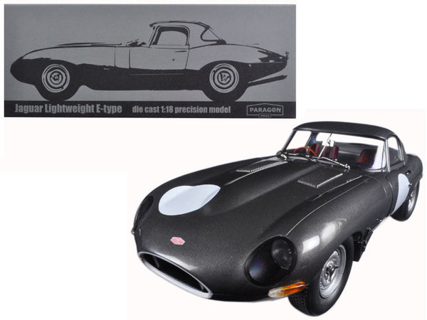 Jaguar Lightweight E-Type Continuation Gunmetal Grey 1/18 Diecast Model Car by Paragon
