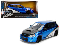 Brian's Subaru Impreza WRX STI "Fast & Furious" Movie 1/24 Diecast Model Car by Jada