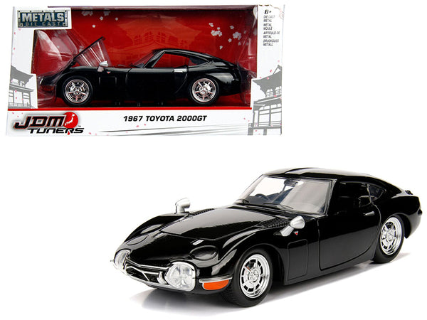 1967 Toyota 2000GT Coupe Black "JDM Tuners" 1/24 Diecast Model Car by Jada