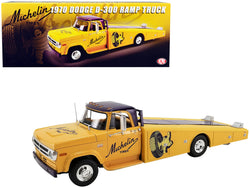 1970 Dodge D-300 Ramp Truck Yellow "Michelin Tires" 1/18 Diecast Model by ACME