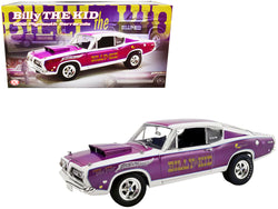 1968 Plymouth Barracuda Purple Metallic and White "Billy the Kid" Limited Edition to 822 pieces Worldwide 1/18 Diecast Model Car by ACME