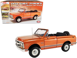 1971 GMC Jimmy Orange Metallic with White Top "Dealer Ad Truck" Limited Edition to 948 pieces Worldwide 1/18 Diecast Model by ACME
