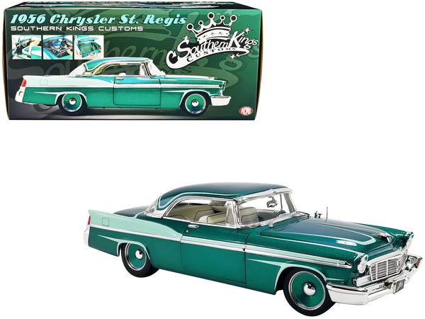 1956 Chrysler New Yorker St. Regis Custom Mint Green Metallic with White and Green Interior "Southern Kings Customs" Limited Edition to 198 pieces Worldwide 1/18 Diecast Model Car by ACME