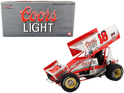Winged Sprint Car #18 Brad Doty "Coors Light" National Sprint Car Hall of Fame and Museum "World of Outlaws" (1986) 1/18 Diecast Model Car by ACME