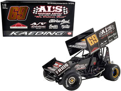 Winged Sprint Car #69 Bud Kaeding "Al's Roofing Supplies" Kaeding Performance "World of Outlaws" (2022) 1/18 Diecast Model Car by ACME