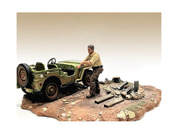 "4X4 Mechanic" Accessory Figure #3 for 1/18 Scale Models by American Diorama