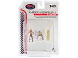 "4X4 Mechanics" 3 Piece Diecast Figure Set #1 for 1/43 Scale Models by American Diorama