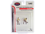 "4X4 Mechanics" 2 Piece Diecast Figure Set #2 for 1/43 Scale Models by American Diorama