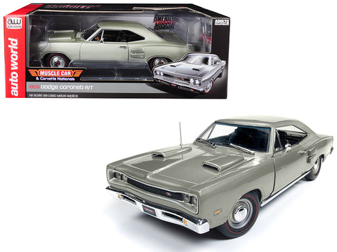 1969 Dodge Coronet R/T Silver "MCACN" Limited Edition to 1,002 pieces Worldwide 1/18 Diecast Model Car by Autoworld