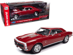 1967 Chevrolet Camaro RS/SS Bolero Red with White Stripe and White Interior "Hemmings Motor News" Magazine Cover Car (March 2014) 1/18 Diecast Model Car by Autoworld
