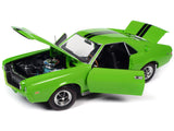 1969 AMC AMX Big Bad Lime Green with Black Stripes "Muscle Car & Corvette Nationals" (MCACN) "American Muscle" Series 1/18 Diecast Model Car by Autoworld