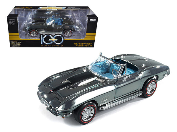 1967 Chevrolet Corvette L88 Chrome 100th Years Of Chevrolet - Centennial Edition Limited Edition 1 of 750 Produced Worldwide 1/18 Diecast Model Car by Autoworld